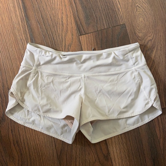 lululemon athletica Pants - Lululemon white running shorts